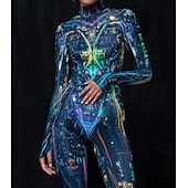 tanie Z nadrukiem-Wzorzyste garnitury Zentai Kostium Cosplay Body Drukowanie Strój karnawałowy Kombinezon zentai Męskie Damskie Dla chłopców seksowny kostium Halloween Kostium na Spektakl Impreza Bal maskowy Dla