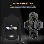 voordelige Damesshirts-Dames Wielrenshirt Grafisch Verloop Lange mouw Fietsen Shirt Kleding Bovenlichaam met 3 achterzakken Zonbescherming UV-bestendig Sneldrogend Reflecterende strips Sport Roze Kleding