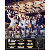 preiswerte Lichterketten für Partys-Solar Glühbirnen Lichterkette Außen 50 LEDs 7m Kristallball Solarlicht 6.5m 30 LEDs Außen IP65 wasserdicht 8 Modelle Lichterkette Feenlampen Solar Garten Girlanden Dekoration