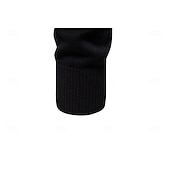 baratos Suéteres e Cardigans Elite Masculinos-Homens Pulôver Tricotar Tops regulares Half Zip Listas Tecido Colarinho Clerical Legal Pulôver Escola Férias Roupa Primavera Outono Preto Azul Marinho Escuro S M L