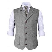 levne Blazery a vesta-Retro Řvoucí 20s 20. léta 20. století Kamizelka Velký Gatsby Gentleman Maškarní kostým Pánské předvečer Všech svatých Karneval Večerní oslava Plesová maškaráda Dospělí Vesta