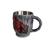 Недорогие Кружки и чашки-Кружка из смолы с изображением лесного пожара в виде бигфута, винтажная 3D кружка с изображением бигфута, кружка для кофе на открытом воздухе, кружка для костра, кружка для кемпинга, кухни, для