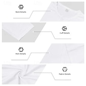 levne základní trička-Pánské Tričko Tričko Henley Trička Tričko Top Dlouhý rukáv Henley Jaro Podzim Bez vzoru Módní Designové Základní Knoflíky Dovolená ulice Jdeme ven Bílá Top tričko pro muže