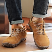 abordables Baskets-Baskets décontractées marron pour homme avec semelle antidérapante – Chaussures de sport d&#039;extérieur confortables pour la marche, la randonnée et le quotidien