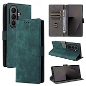 cheap Samsung Cases-Phone Case For Samsung Galaxy Z Fold 7 Z Fold 6 Z Fold 5 Z Fold 4 Back Cover with Lanyard Kickstand Card Slot Retro TPU PU Leather