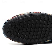 economico Mocassini casual-mocassini da uomo in jacquard multicolore con motivo a zigzag – scarpe casual slip-on alla moda per feste, vacanze e resort estivi