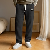 economico Pantaloni della tuta-Per uomo Nido d&#039;ape Pantaloni Eleganti Pantaloni a Nido d&#039;Ape Coulisse Tasca Frontale Semplice Comodità Lunghezza intera All&#039;aperto Casa Feste Moda Chic &amp; Moderno Marrone Scuro Nero Elasticizzato