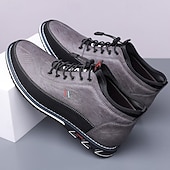 preiswerte Sneaker für Herren-braune High-Top-Wanderschuhe für Herren – bequeme Schnürschuhe für große Füße, Reisen und lange Wanderungen
