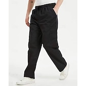 economico Pantaloni cargo-Per uomo Pantaloni Cargo Pantaloni Coulisse Elastico in vita Multi-tasche Semplice Indossabile All&#039;aperto Quotidiano Campeggio &amp; Escursionismo Moda Classico Nero Cachi
