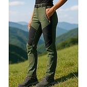 voordelige Bodems-Dames Wandelbroek Waterdichte broek Softshell broek Lapwerk Zomer Buiten Normale pasvorm waterdicht Winddicht Kleding Onderlichaam Zak Zwart Leger Groen Spandex Kamperen&amp;Wandelen Hardlopen S M L XL