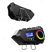 זול אביזרים לאופנועים ולטרקטרונים-מפעל OEM K09 משדר FM אוזניות Bluetooth אוזניות קסדה האוזן תלוי בסגנון בלותוט&#039; רדיו עמיד סטריאו רדיו FM אופנוע