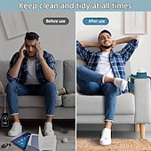 abordables Suministros para el hogar-1 bandeja portavasos de silicona multifuncional para reposabrazos de sofá antideslizante con portavasos, posavasos resistente al calor, organizador con bolsillos laterales para controles remotos,