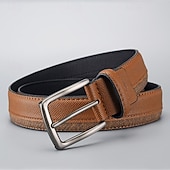 Недорогие Мужские ремни-Муж. ремень Автоматическая пряжка Быстрый выпуск Кожа PU Сплав Прочный Регулируется Полотняное плетение Синий Коричневый на открытом воздухе Повседневные Пояс на талию