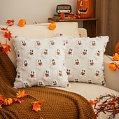 levne Halloween ložnice-Halloweenský plyšový polštářek, roztomilý polštářek s duchy na gauč, pohovku, obývací pokoj, vánoční dekorace do domu