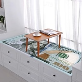 abordables Tapis et carpettes-tapis créatif en forme de dollar, tapis de sol au design monétaire pour la cuisine, la chambre, la table de chevet, l'entrée et la décoration de la maison