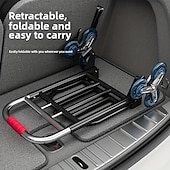 Недорогие Товары для дома-Прочная складная ручная тележка - переносная конструкция для подъема по лестнице с треугольными колесами, регулируемой ручкой, удобное хранение &amp;транспорт для подъема и спуска по лестнице, идеально