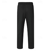 baratos Calças Desportivas-Homens Calças Esportivas Calças Jacquard Com Cordão Bolsos Tecido Conforto Esportes Diário Moda Casual Preto Branco Micro-Elástica