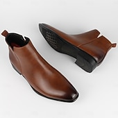 preiswerte Chelsea -Stiefel-Chelsea-Stiefel für Herren, Business-Casual-Stiefeletten zum Hineinschlüpfen für Büro und Alltag