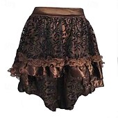 halpa Pohjat-Retro / vintage Punk &amp; goottilainen Steampunk Hameet Gootti tyttö Rimpsu Naamiaispuku Naisten Fantasia Steampunk Naamiaiset Rento / arki Aikuiset Hame