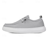 economico Scarpe Casual con Lacci-Per uomo Scarpe Casual Camminata Casual Tessuto Confortevole Antiscivolo Traspirante Allacciatura Nero Bianco Grigio Primavera Autunno Inverno
