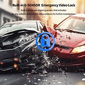 Недорогие Видеорегистраторы для авто-D28 1440P / 2160P Новый дизайн / HD / с задней камерой Автомобильный видеорегистратор 170° Широкий угол 2 дюймовый IPS Капюшон с WIFI / Ночное видение / G-Sensor 4 инфракрасных LED
