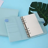 preiswerte Notizbücher &amp; Planer-A6/a5 pu leder diy binder notebook abdeckung tagebuch agenda planer papier abdeckung schule schreibwaren