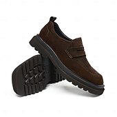 halpa Ensiluokkaiset nahkaiset loaferit-miesten naudannahkaiset mokkanahkaiset loaferit - klassiset business-rennot slip-on-pukukengät toimisto- ja juhlakäyttöön
