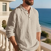 Herre Linskjorte Golf skjorte Arbeid Avslappet Knaphul Langermet Grunnleggende Moderne عادي Knapper Vår Høst Normal Svart Hvit Navyblå Kakifarget Militærgrønn Lyseblå Linskjorte billige Herre Klassisk Polo-Herre Linskjorte Golf skjorte Arbeid Avslappet Knaphul Langermet Grunnleggende Moderne عادي Knapper Vår Høst Normal Svart Hvit Navyblå Kakifarget Militærgrønn Lyseblå Linskjorte