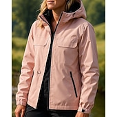  Naisten Tuulitakki Softshell-takki Vaellustakki Ulko- Vedenkestävä Tuulenkestävä Vaellusasut Vaellusvaatteet Kevät Syksy Topit Telttailu / Retkely / Luolailu Juoksu Yhtenäinen väri Musta Valkoinen