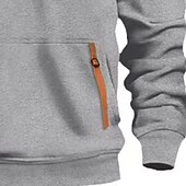 economico Felpa Tattica-Per uomo Felpa con cappuccio Felpa con cappuccio in pile Felpa con cappuccio tattica Nero Blu marino Cammello Cachi Grigio chiaro Con Cappuccio Semplice Tasca Sport &amp; Outdoor Casuale Quotidiano