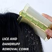 cheap Personal Care &amp; Health-Lice Comb Ultra Fine Tooth Hair Brush For Kids And Adults Effective Nit Removal Dandruff Cleaner Dense Metal Teeth Scalp Care Tool Durable Easy Cleaning