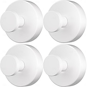 ieftine Cârlige-Pachet de 4 cârlige cu ventuză pentru duș, coroane, prosoape, halate, lufă, cârlige de baie detașabile, fără găurire, pentru montare pe pereții băii, bucătărie, sticlă, oglinzi, faianță, suprafețe