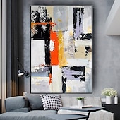 זול ציורי שמן-ציורי שמן מופשטים בעבודת יד עם טקסטורה על בד מודרני לקישוט חדר, תמונה לעיצוב הבית, ללא מסגרת, ציור לא מתוח, מינטורה