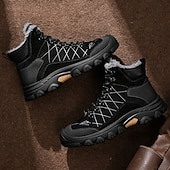 economico Stivali invernali e neve-stivali tattici invernali da uomo con fodera in pelliccia: caldi stivali da trekking militari impermeabili per la sopravvivenza all'aperto, il campeggio e il freddo