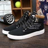 cheap Men&#039;s Sneakers-Men&#039;s Tan Faux Leather High-Top Sneakers with Lace-Up Design, Stylish Casual Shoes for Walking, Work and Weekend Outfits