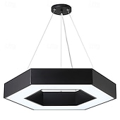 olcso Függőfények-modern led függeszték, szabályozható fényerejű, modern csillár, állítható 1 hatszögletű függeszték nappaliba, étkezőbe, konyhába