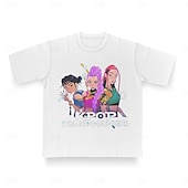 economico Grafica di personaggi di cartoni animati e film-Cacciatori di demoni KPop Cacciatore di demoni Rumi Cacciatrice T-shirt Personaggio Grafico Per Per donna Adulti Mascherata Stampa a caldo Feste Casual Quotidiano