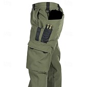 abordables Pantalones cargo-Hombre Pantalones cargo Pantalones de lana Pantalones tácticos Pantalones Botones Multi bolsillo Plano Listo para vestir Templado Exterior Diario Acampada y Senderismo Moda Clásico Verde Trébol Caqui