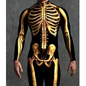 levne Potisk-Vzorované obleky Zentai Cosplay kostým Bodýčko Potisk Karnevalový kostým Oblek na celé tělo Pánské Dámské Chlapecké Sexy kostým předvečer Všech svatých Kostým pro Výkon Párty Plesová maškaráda Dětsk