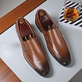 levne Pánské nazouváky a mokasíny-Pánské nazouvací společenské boty - mokasíny s hranatou špičkou pro business casual do kanceláře, na svatbu i na každodenní nošení