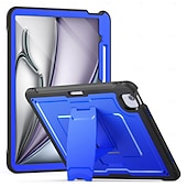رخيصةأون جراب آيباد-لوح أغط / كفرات من أجل Apple آيباد إير 11 بوصة (2024) آيباد إير 13 بوصة (2024) آيباد برو 13 بوصة (2024) iPad Pro مقاس 11 بوصة 4 محمول مع حامل مع مسند قابل للتعديل درع TPU الكمبيوتر الشخصي