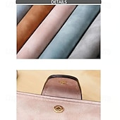 رخيصةأون التخزين والتنظيم-محفظة نسائية أنيقة مصنوعة يدويًا بفتحات متعددة، محفظة كورية ثلاثية الطي، سعة كبيرة، حامل بطاقات متعدد، محفظة جلدية أنيقة بلونين، هدية