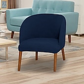 baratos Cobertura de Sofa-capa decorativa para cadeira com grade 5x5 e encosto alado - capa elástica para cadeiras de jantar ou de destaque
