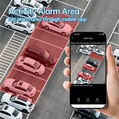 رخيصةأون كاميرات شبكات IP الداخلية-كاميرا تعمل بالطاقة الشمسية بثلاث عدسات صوت ثنائي الاتجاه خارجية IP66 مقاومة للماء مدمجة بطارية أمان CCTV 6K HD 4G كاميرا شبكة
