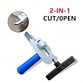 cheap Down to $30-2-in-1 Manual Glass &amp; Tile Cutter with Diamond Roller Wheel - Precision Cutting Tool for DIY &amp; Construction, Adjustable Metal Base &amp; Clamps, Lightweight Portable Design