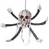 お買い得  ハロウィン-不気味なハロウィーンの小道具、センサー付きの動くスケルトンの手、音声起動で光る、幽霊屋敷の秘密の部屋のシーンの不気味な装飾