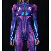 tanie Z nadrukiem-Wzorzyste garnitury Zentai Kostium Cosplay Body Drukowanie Strój karnawałowy Kombinezon zentai Męskie Damskie Dla chłopców seksowny kostium Halloween Kostium na Spektakl Impreza Bal maskowy Dla