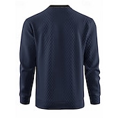 billige Basic gensere-Herre Genser Svart Hvit Navyblå Kakifarget Grå V-hals Fargeblokk Jacquardvevnad Lapper Sport &amp; Utendørs Daglig Ferie Polyester Gatemote Grunnleggende Fritid Vår Høst Klær Gensere Gensere