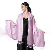abordables Châles-Écharpe pashmina douce et soyeuse Achillea pour femmes, châle enveloppant pour robes de soirée, demoiselles d&#039;honneur, mariages &amp;vêtements de tous les jours
