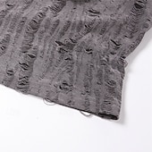 olcso Női Egyszerű Felsők-Női Textúra blúz Póló Sima Divat Hosszú ujj Aszimmetrikus nyak Normál felsők Napi Hétvége Kivágott Fekete Szürke Ősz